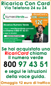 ricarica con card